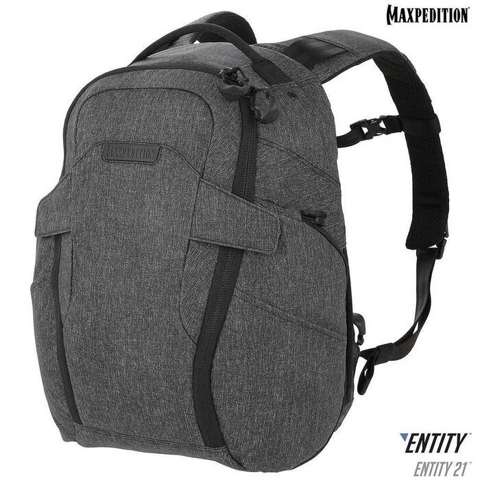 Maxpedition Entity 21 CCW-Enabled EDC Backpack 21L (Charcoal)
