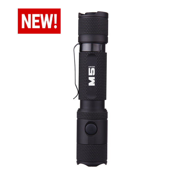 PowerTac M5-G3 2030 Lumen Magnetic USB Rechargeable LED Flashlight